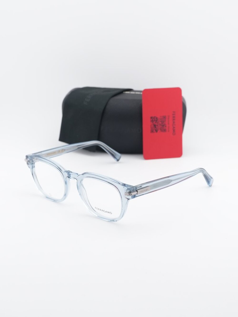 Salvatore Ferragamo SF3033 450 Square Eyeglasses 50mm – Azure